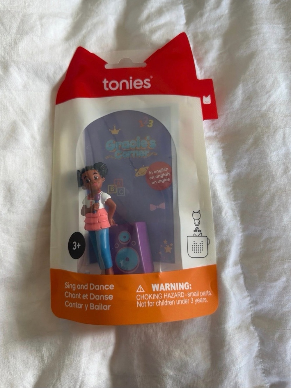 Tonies Grace's Corner Sing & Dance Figure - Red/White/Orange Packaging